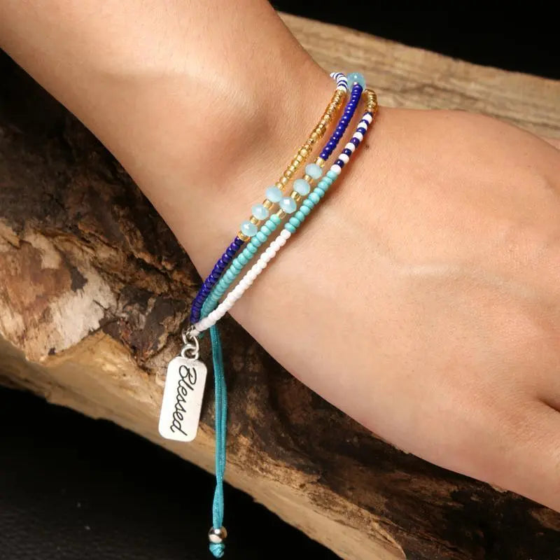 Blessed Seed Bead Layered Bracelet-Your Soul Place