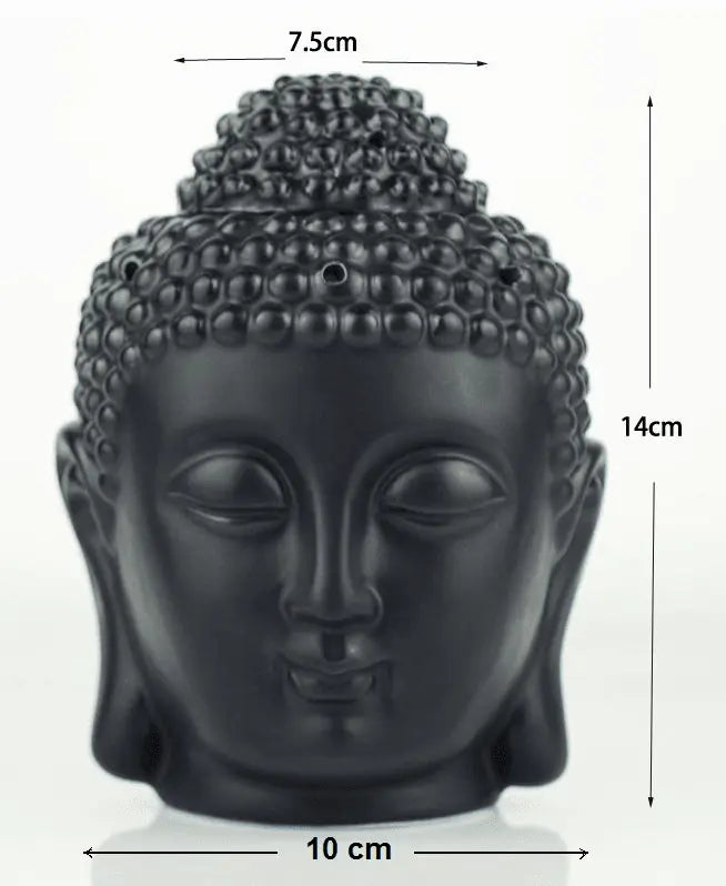 Ceramic Buddha Head Oil Burner - Your Soul Place