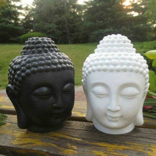 Ceramic Buddha Head Oil Burner - Your Soul Place