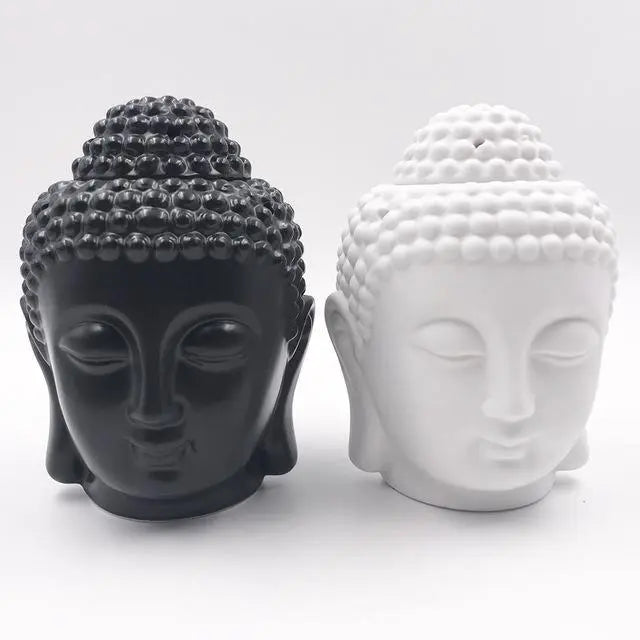 Ceramic Buddha Head Oil Burner - Your Soul Place