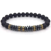 Thumbnail for Elegant Hematite and Tiger Eye Crystal Paved Bracelet - Your Soul Place