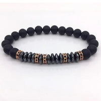 Thumbnail for Elegant Hematite and Tiger Eye Crystal Paved Bracelet - Your Soul Place