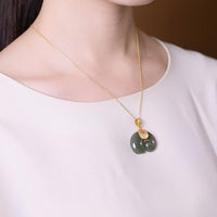Thumbnail for Natural Jade Elephant Necklace-Your Soul Place