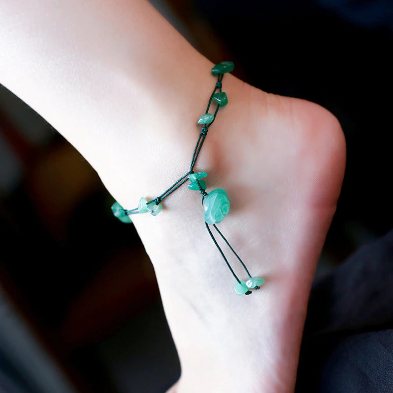 Handmade Crystal Braided Anklet-Your Soul Place