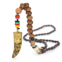 Thumbnail for Handmade Nepal Buddhist Wenge Mala Necklace YourSoulPlace.com