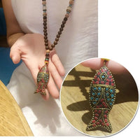 Thumbnail for Handmade Nepal Buddhist Wenge Mala Necklace-Your Soul Place