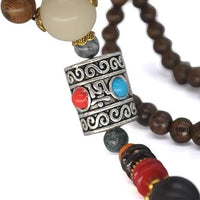 Thumbnail for Handmade Nepal Buddhist Wenge Mala Necklace YourSoulPlace.com