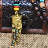 Thumbnail for Handmade Nepal Buddhist Wenge Mala Necklace YourSoulPlace.com