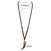 Thumbnail for Handmade Nepal Buddhist Wenge Mala Necklace YourSoulPlace.com