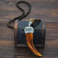 Thumbnail for Handmade Nepal Buddhist Wenge Mala Necklace YourSoulPlace.com