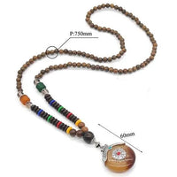 Thumbnail for Handmade Nepal Buddhist Wenge Mala Necklace YourSoulPlace.com