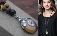 Thumbnail for Handmade Nepal Buddhist Wenge Mala Necklace YourSoulPlace.com