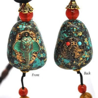 Thumbnail for Handmade Nepal Buddhist Wenge Mala Necklace YourSoulPlace.com