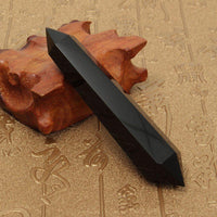 Thumbnail for Natural Obsidian Double Terminated Healing Wand-Your Soul Place
