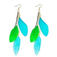 Thumbnail for Paradise Feathers Dangling Earrings-Your Soul Place