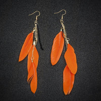 Thumbnail for Paradise Feathers Dangling Earrings YourSoulPlace.com