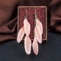 Thumbnail for Paradise Feathers Dangling Earrings YourSoulPlace.com