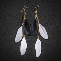 Thumbnail for Paradise Feathers Dangling Earrings YourSoulPlace.com