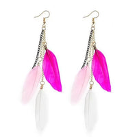 Thumbnail for Paradise Feathers Dangling Earrings YourSoulPlace.com