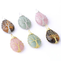 Thumbnail for Tree of Life Natural Stone Necklace-Your Soul Place
