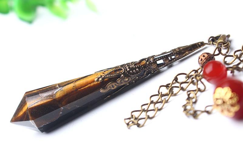 Protective Tiger Eye Stone Pendulum-Your Soul Place