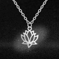 Thumbnail for Spiritual Stainless Steel Necklace - Lotus / OM / Hamsa Hand / Tree of Life / Dream Catcher-Your Soul Place