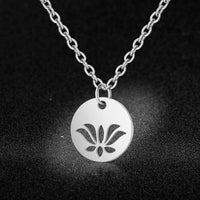 Thumbnail for Spiritual Stainless Steel Necklace - Lotus / OM / Hamsa Hand / Tree of Life / Dream Catcher-Your Soul Place