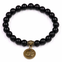 Thumbnail for Black Onyx Buddha Om Charm Bracelet-Your Soul Place