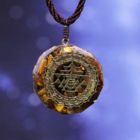 Thumbnail for Orgonite Tiger Eye X Sri Yantra Necklace-Your Soul Place