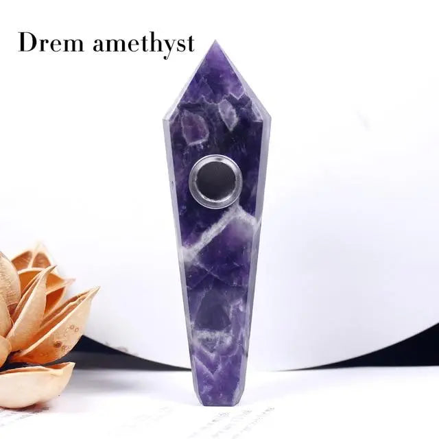 Crystal Quartz Healing Pipe - Your Soul Place