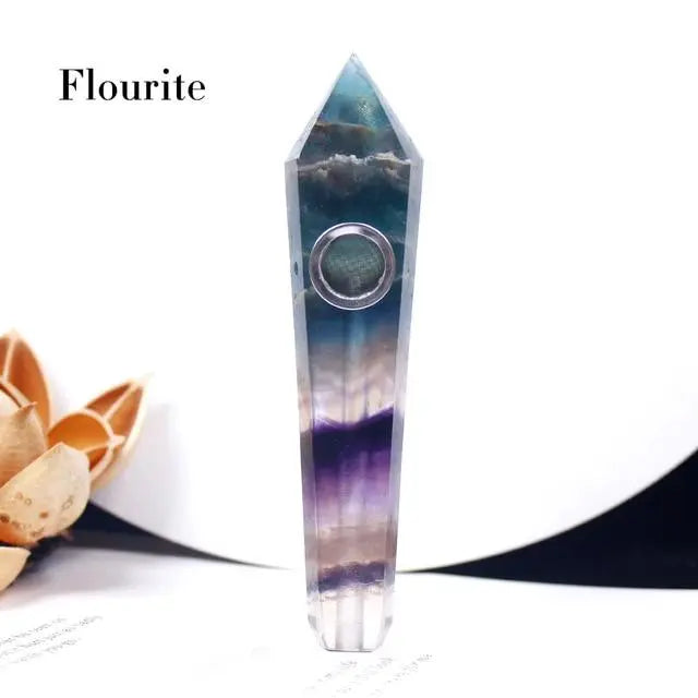 Crystal Quartz Healing Pipe-Your Soul Place