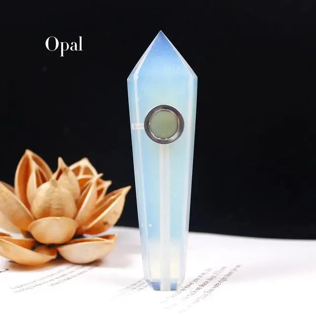 Crystal Quartz Healing Pipe - Your Soul Place