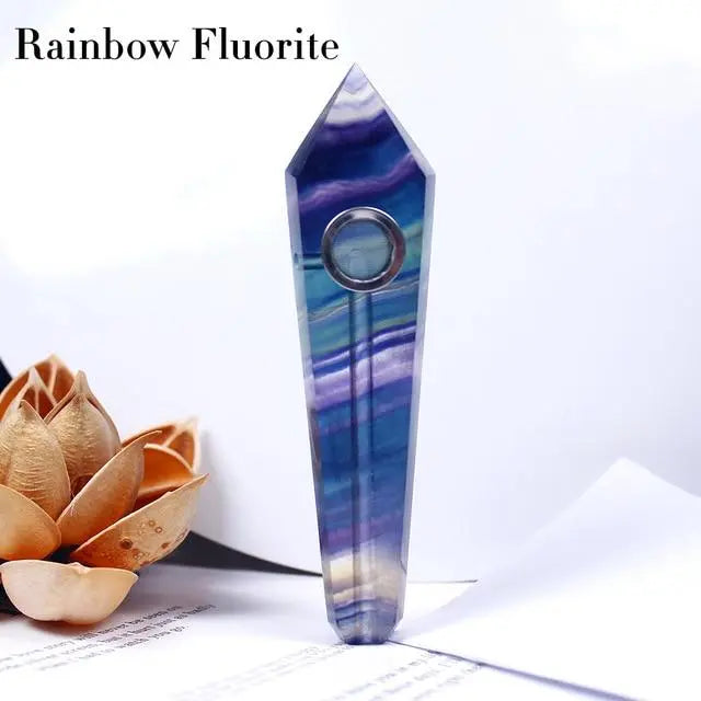 Crystal Quartz Healing Pipe - Your Soul Place