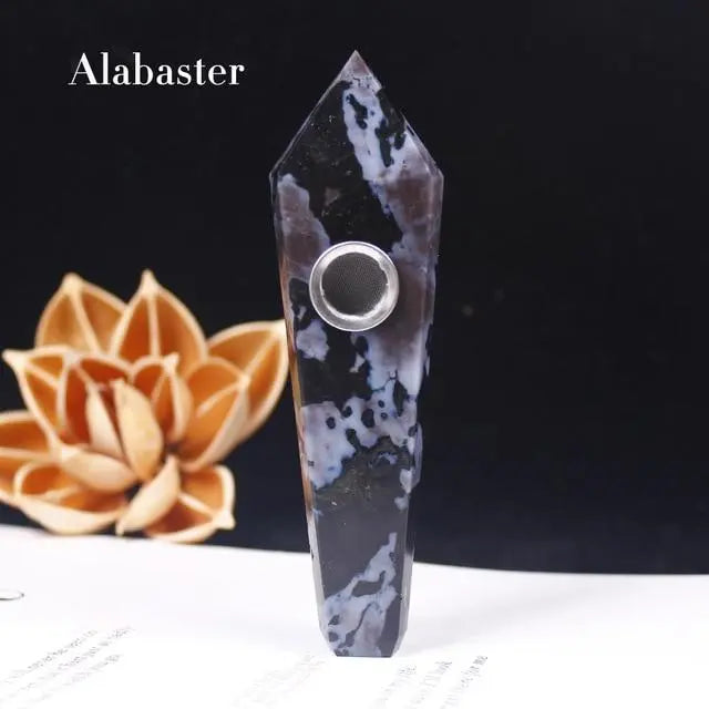 Crystal Quartz Healing Pipe - Your Soul Place