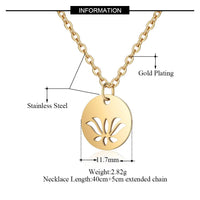 Thumbnail for Spiritual Stainless Steel Necklace - Lotus / OM / Hamsa Hand / Tree of Life / Dream Catcher-Your Soul Place