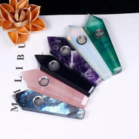 Thumbnail for Crystal Quartz Healing Pipe - Your Soul Place