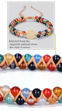 Thumbnail for Chakra Stones Om Beaded Bracelet-Your Soul Place