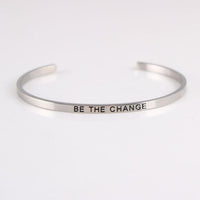 Thumbnail for Positive Inspirational Quote Stainless Steel Bangle Bracelet - 1-Your Soul Place