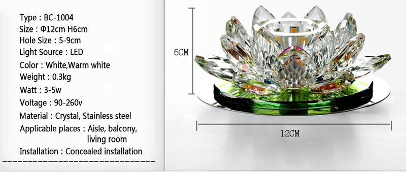 Crystal Lotus LED Ceiling Light-Your Soul Place