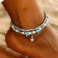 Thumbnail for 2-Layer Boho Coral Anklet - Your Soul Place