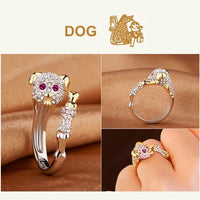 Thumbnail for Animal Zodiac Sign Silver Ring-Your Soul Place
