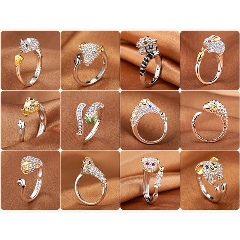 Animal Zodiac Sign Silver Ring - Your Soul Place