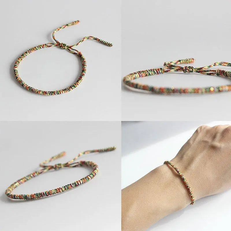 Tibetan Buddhist Handmade Knots Bracelet YourSoulPlace.com