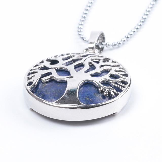 Tree Of Life Healing Stone Openwork Necklace