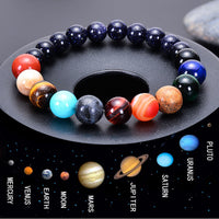 Thumbnail for 7 Chakra Volcanic Stone Planet Bracelet