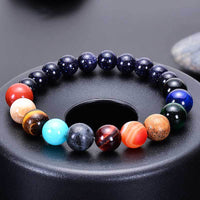 Thumbnail for 7 Chakra Volcanic Stone Planet Bracelet