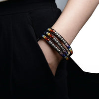 Thumbnail for Multi-layer 7 Chakra Stone Wrap Bracelet-2 Sizes