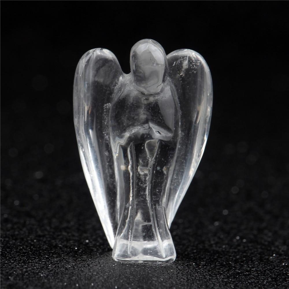 Natural Stone Carved Angel Healing Crystal