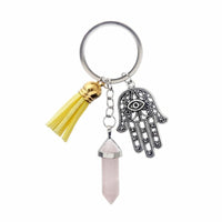 Thumbnail for Healing Crystals and Hand of Fatima Keychain