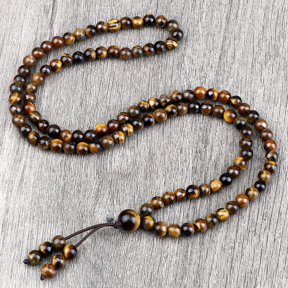 108 Tiger's Eye Beads Mala Bracelet